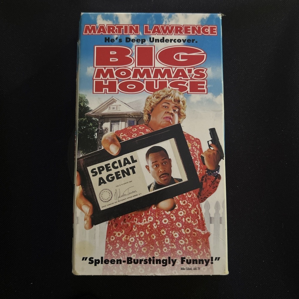 Big Momma's House (VHS) 2000 Martin Lawrence, Nia Long, Paul Giamatti TESTED